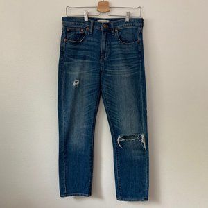 Madewell Distressed Straight Crop Jeans size 28